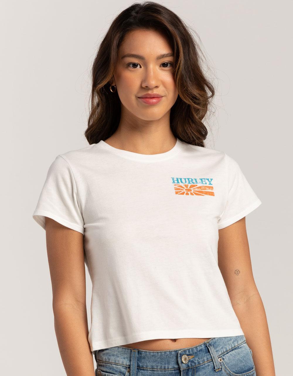 HURLEY Sunkissed Womens Crop Tee Product Image