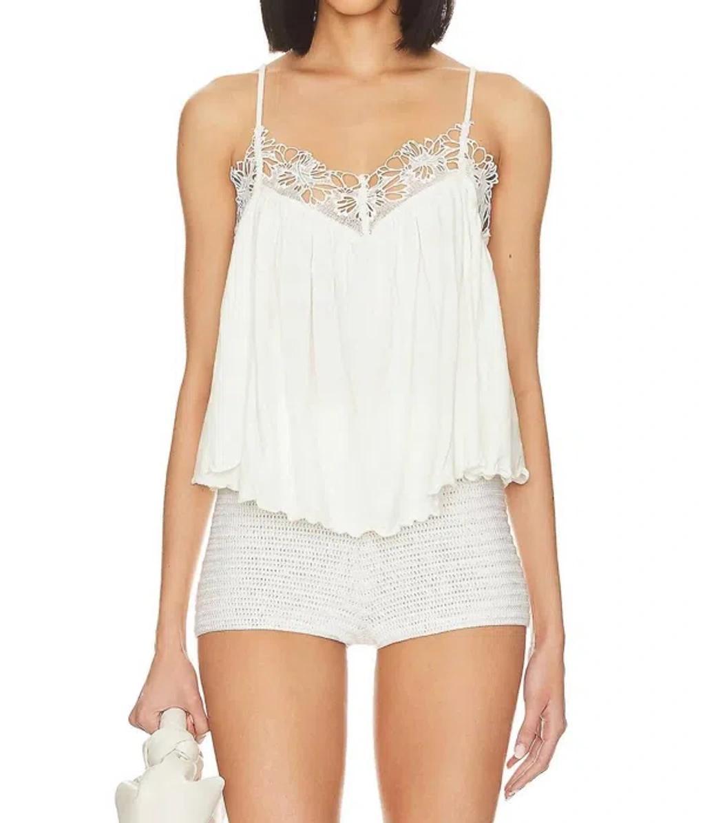 Kayla Lace Camisole In White Product Image