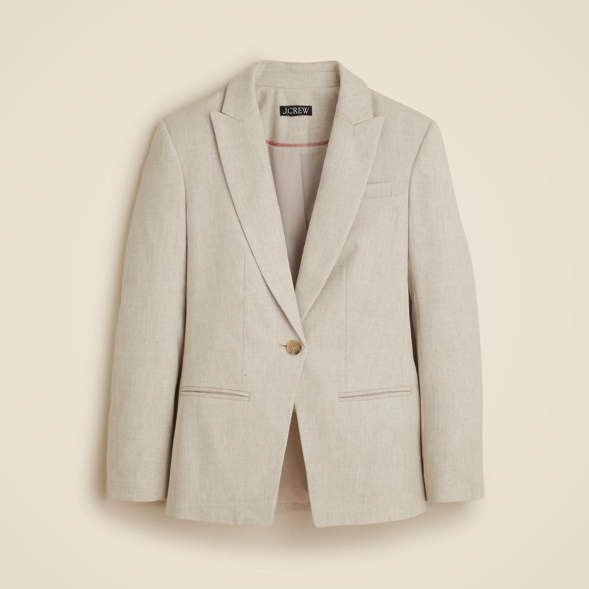 Alexandra blazer in stretch linen blend Product Image