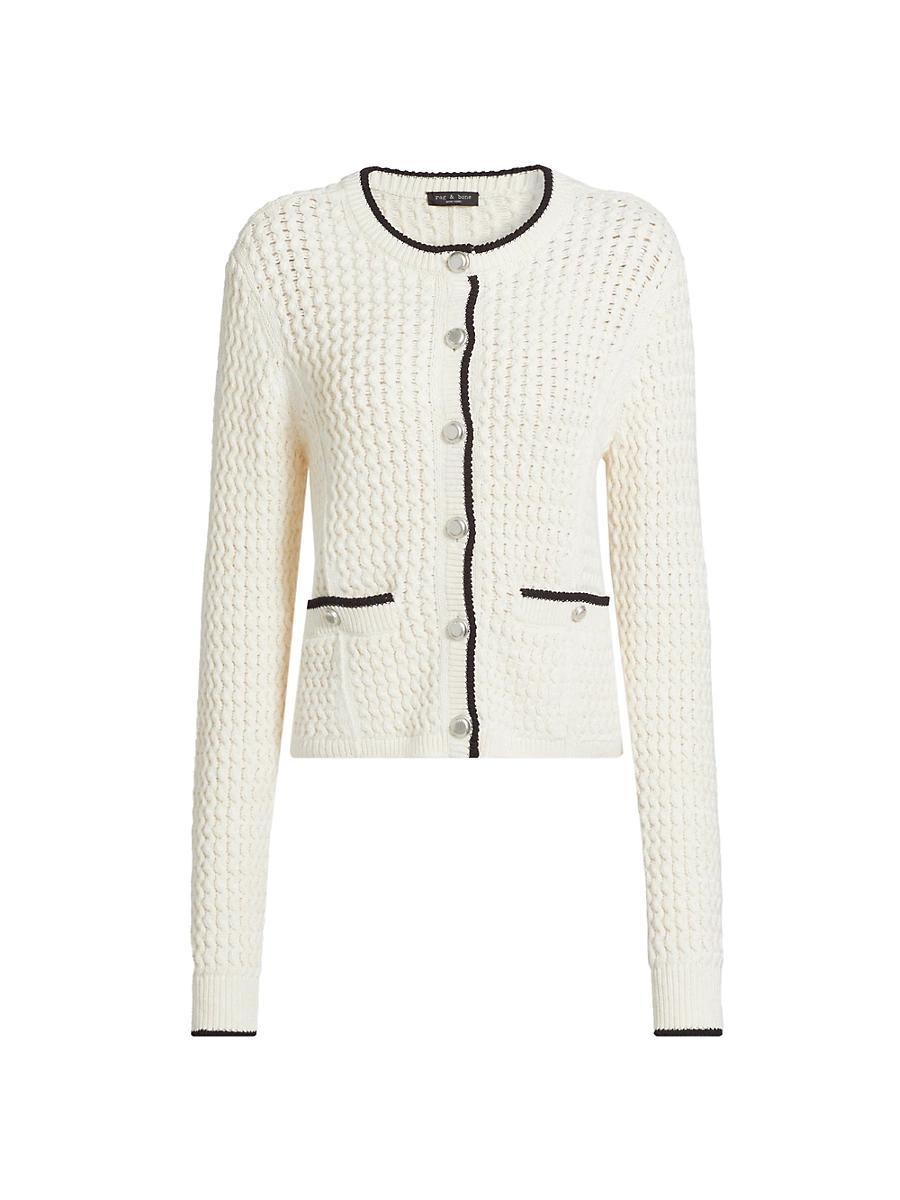 Womens Daria Stretch Cotton Cardigan Product Image