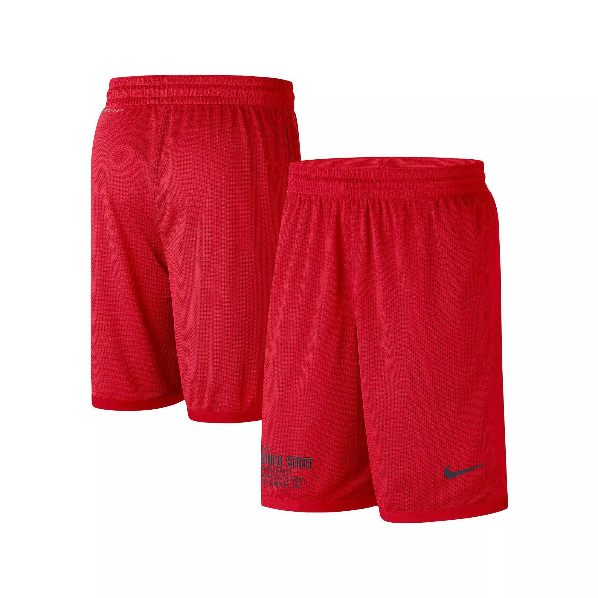 Men's Nike Scarlet Ohio State Buckeyes Performance Mesh Shorts,  Product Image