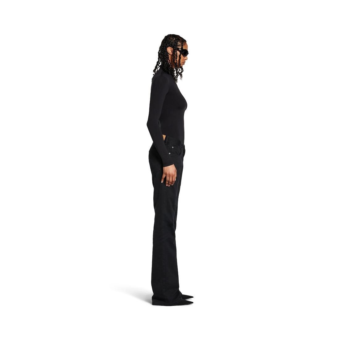 Women's Straight Fit Pants in Black Product Image