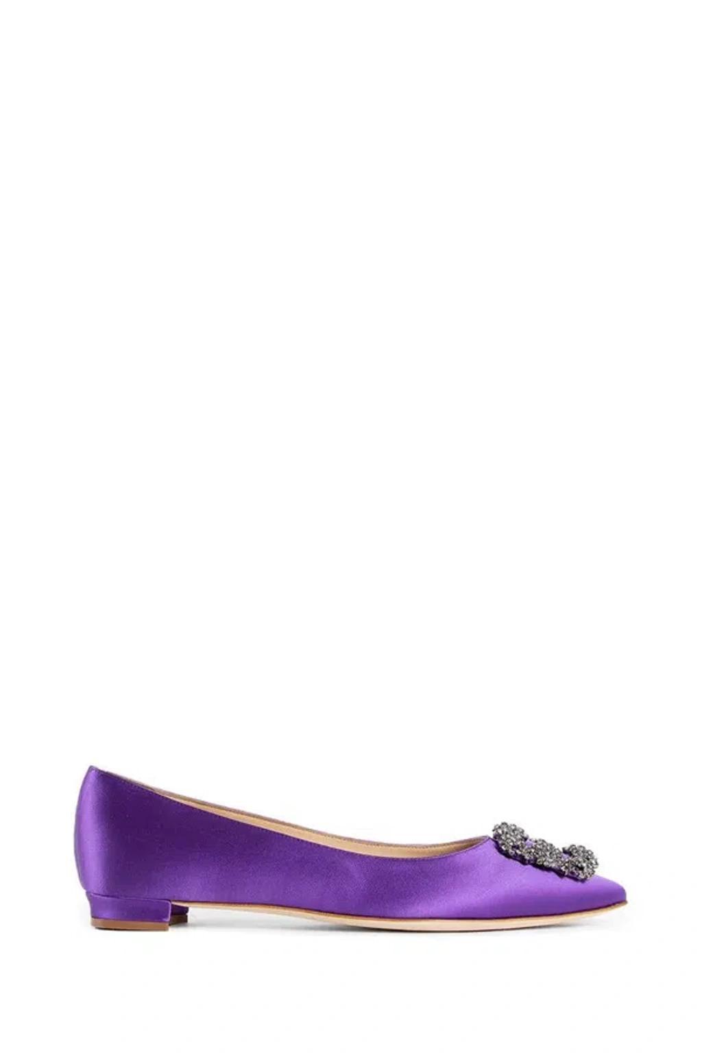 MANOLO BLAHNIK Flats In Violet Product Image