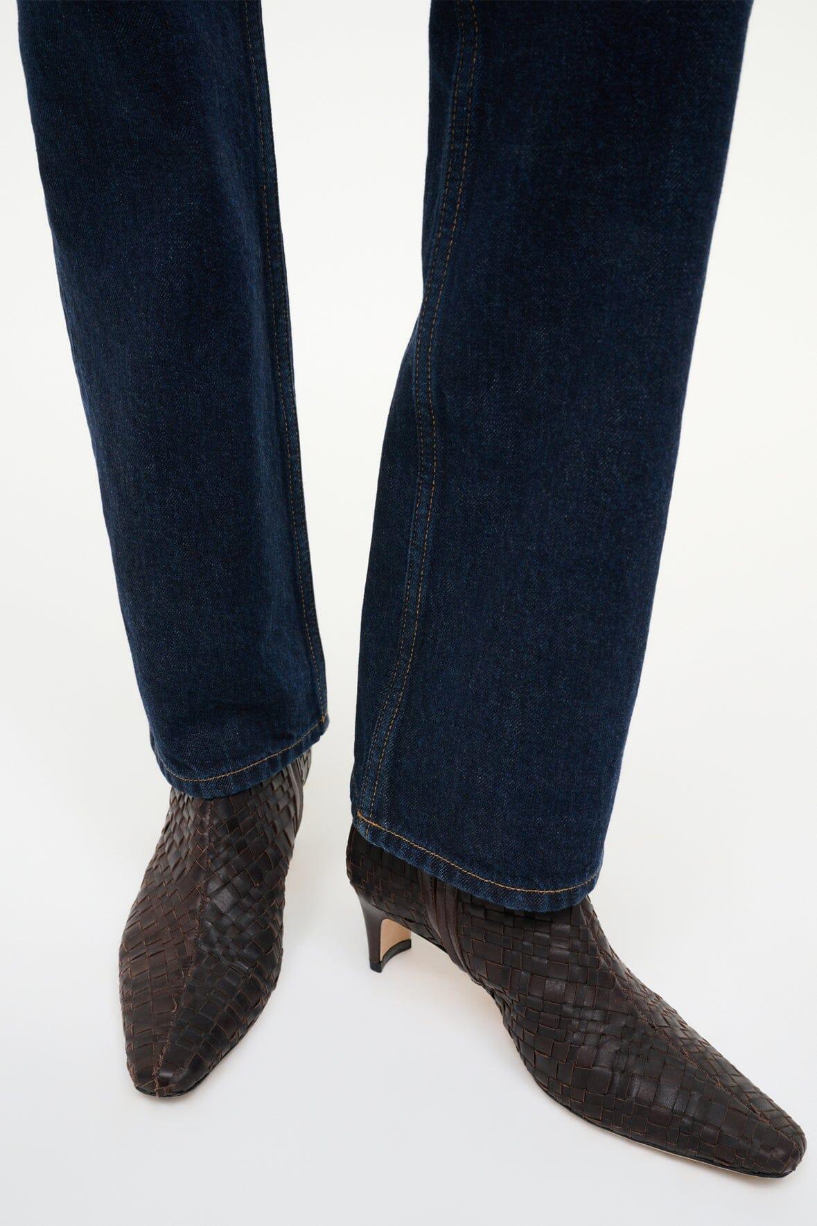 WALLY ANKLE BOOT | ESPRESSO WOVEN LEATHER Product Image