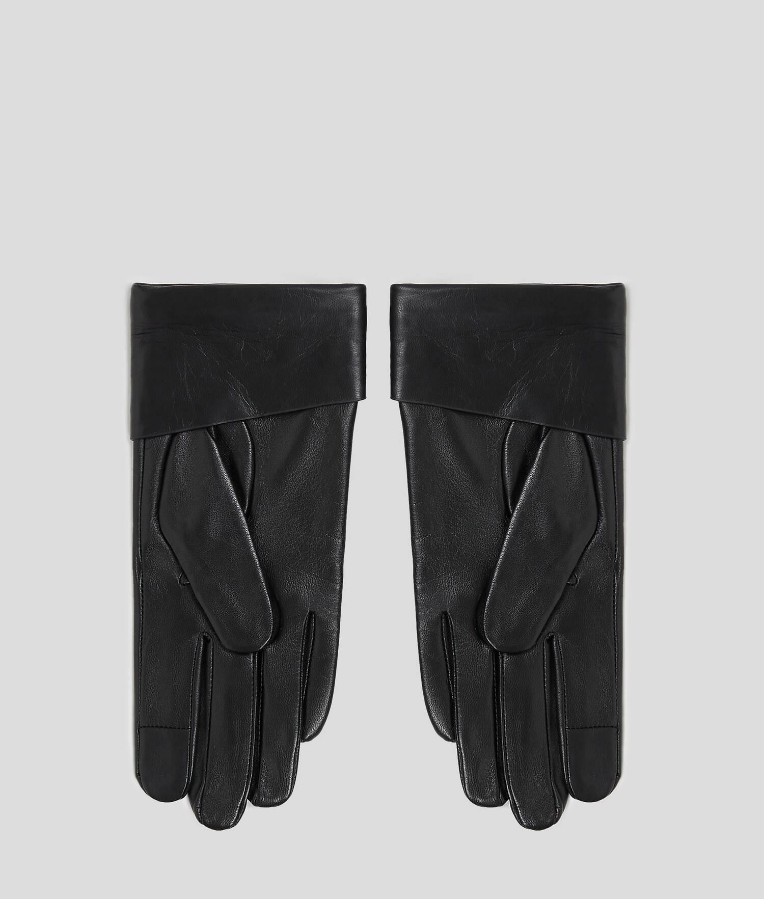 K/SIGNATURE LEATHER GLOVES Product Image