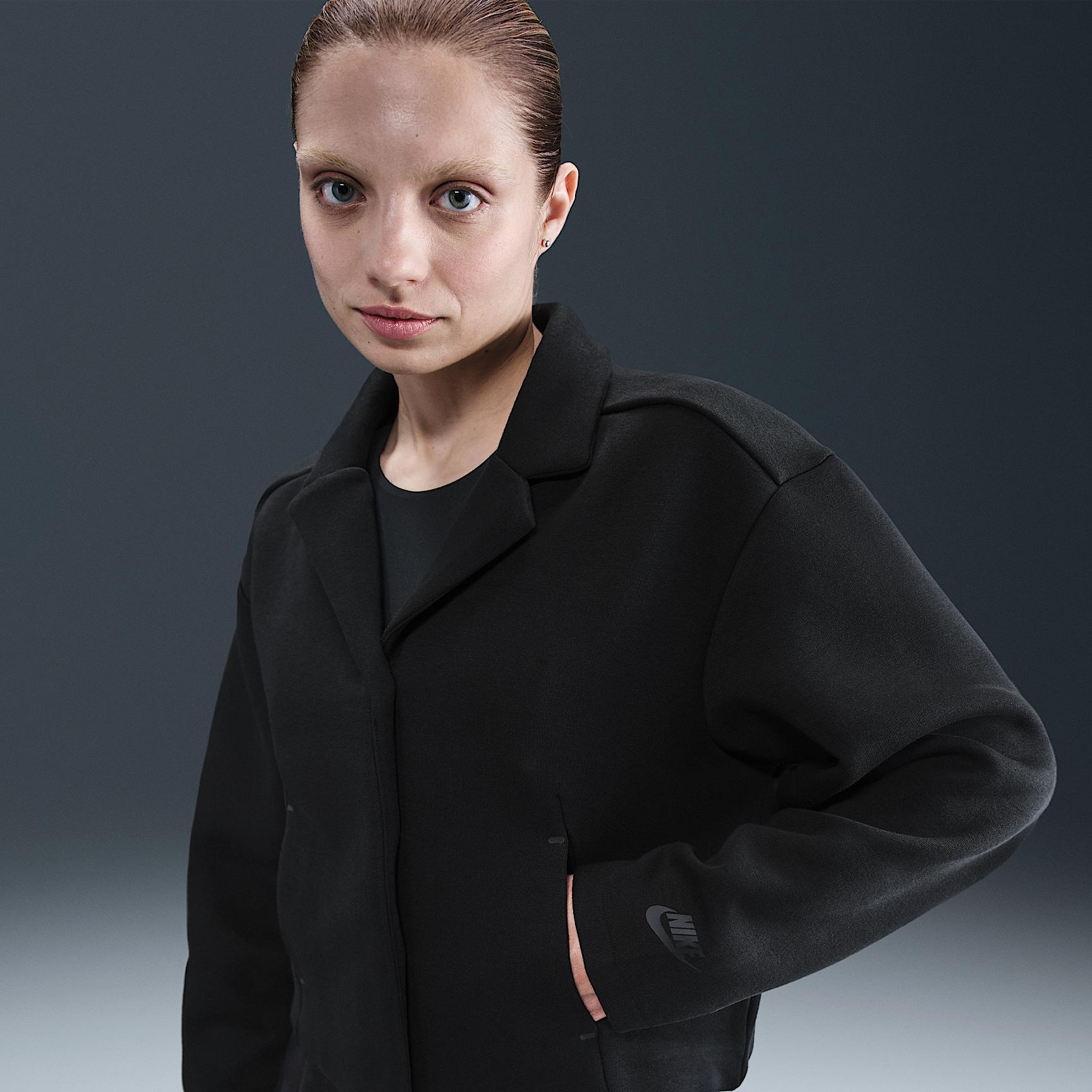 Womens Nike Sportswear Tech Fleece Tailored Jacket | HV2451-010 Product Image