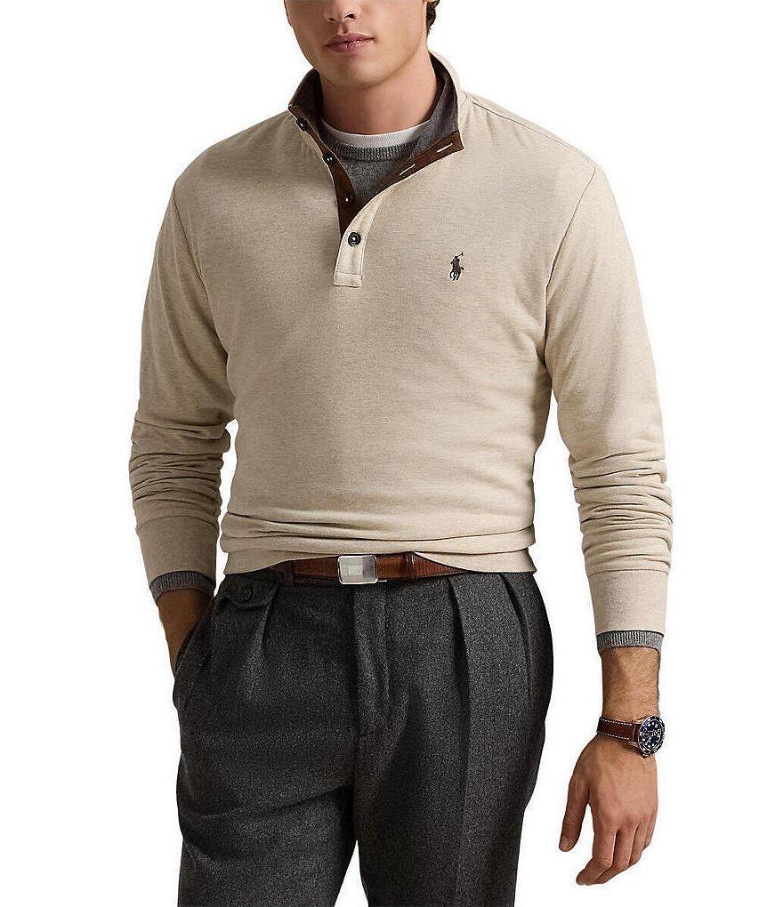 Polo Ralph Lauren Luxury Jersey Mockneck Pullover Product Image