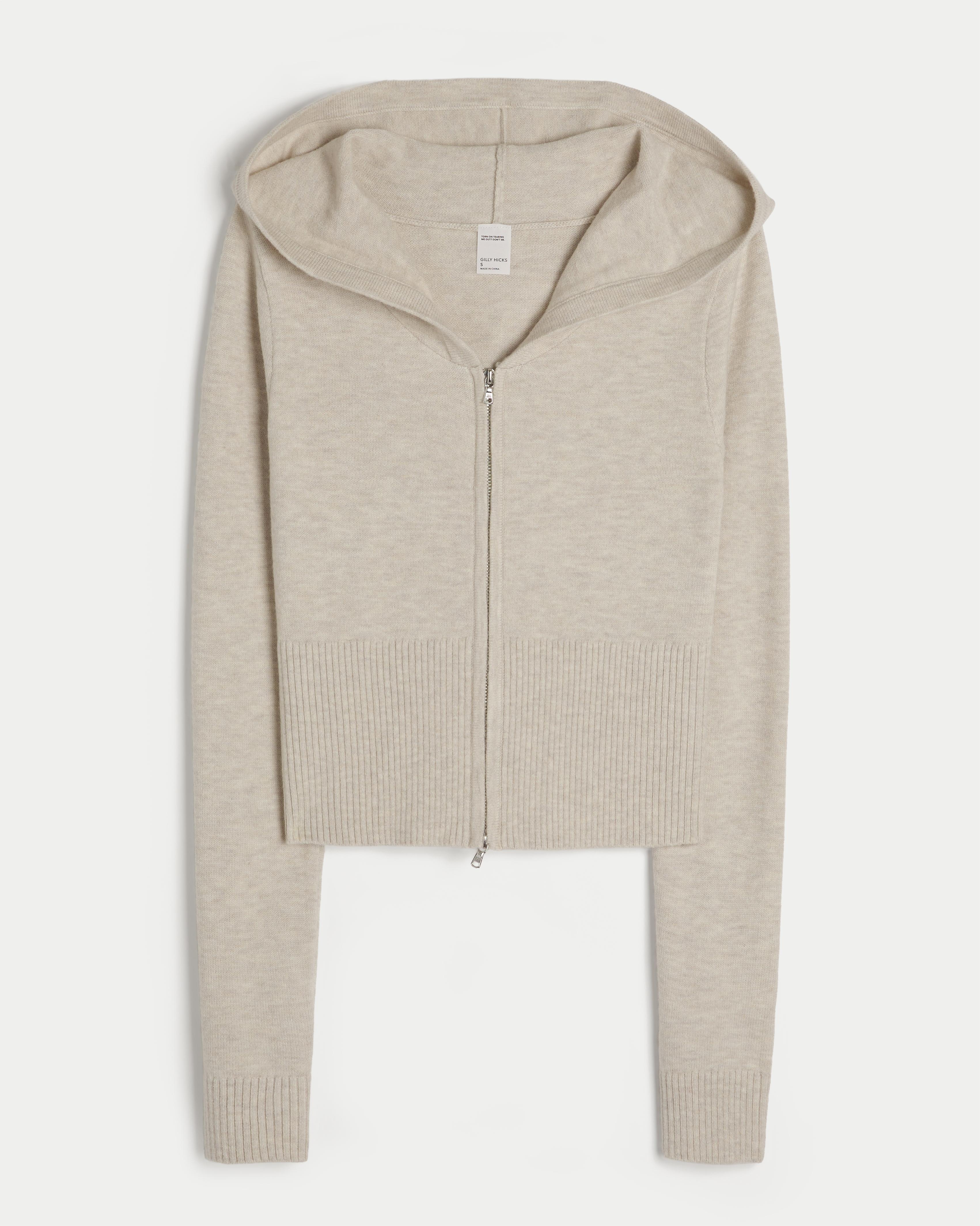 Gilly Hicks Cozy Sweater-Knit Zip-Up Hoodie Product Image