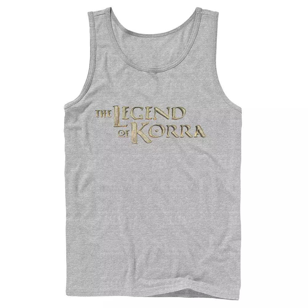 Men's Nickelodeon Legend of Korra Golden Stone Logo Tank Top, Size: XL, Athletic Grey Product Image