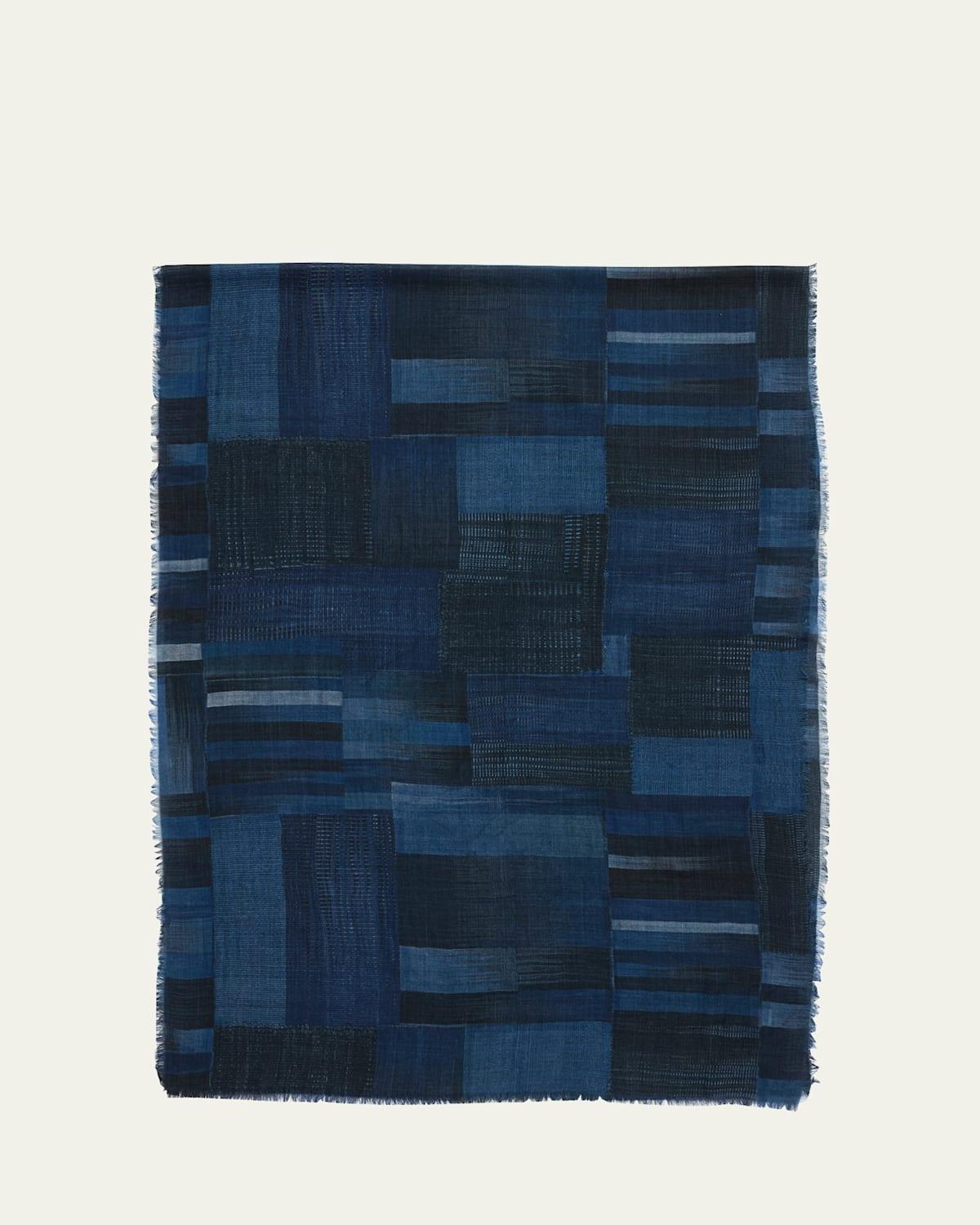 Mens Printed Wool Scarf Product Image