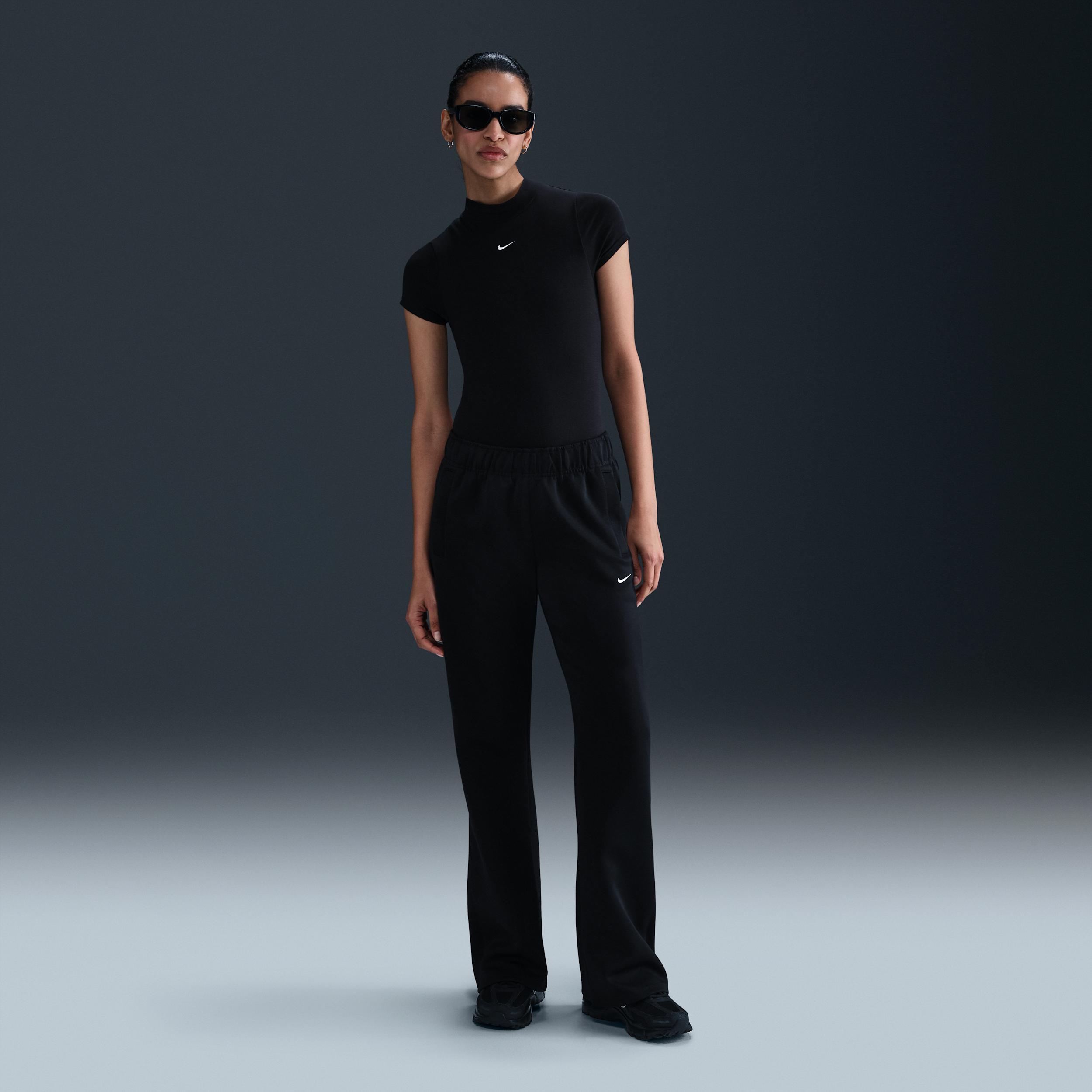 Womens Nike Sportswear Windrunner Mid-Rise Slim Knit Pants | HJ1016-010 Product Image