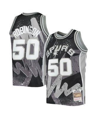 Mens Mitchell & Ness David Robinson San Antonio Spurs Hardwood Classics 1998-99 Hyper Hoops Swingman Jersey Product Image