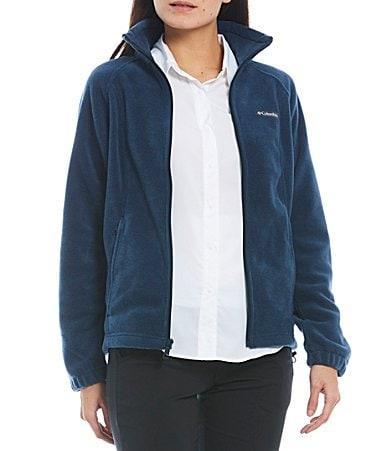 Women's Columbia Benton Springs Zip-Front Fleece Jacket, Size: Medium, Black Product Image