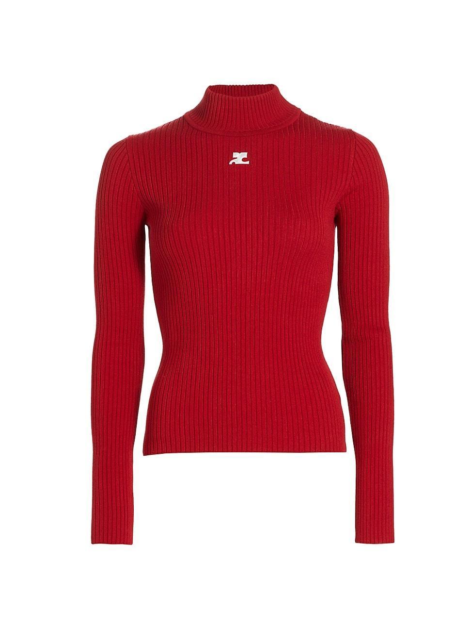 Womens Re-Edition Rib-Knit Turtleneck Top Product Image