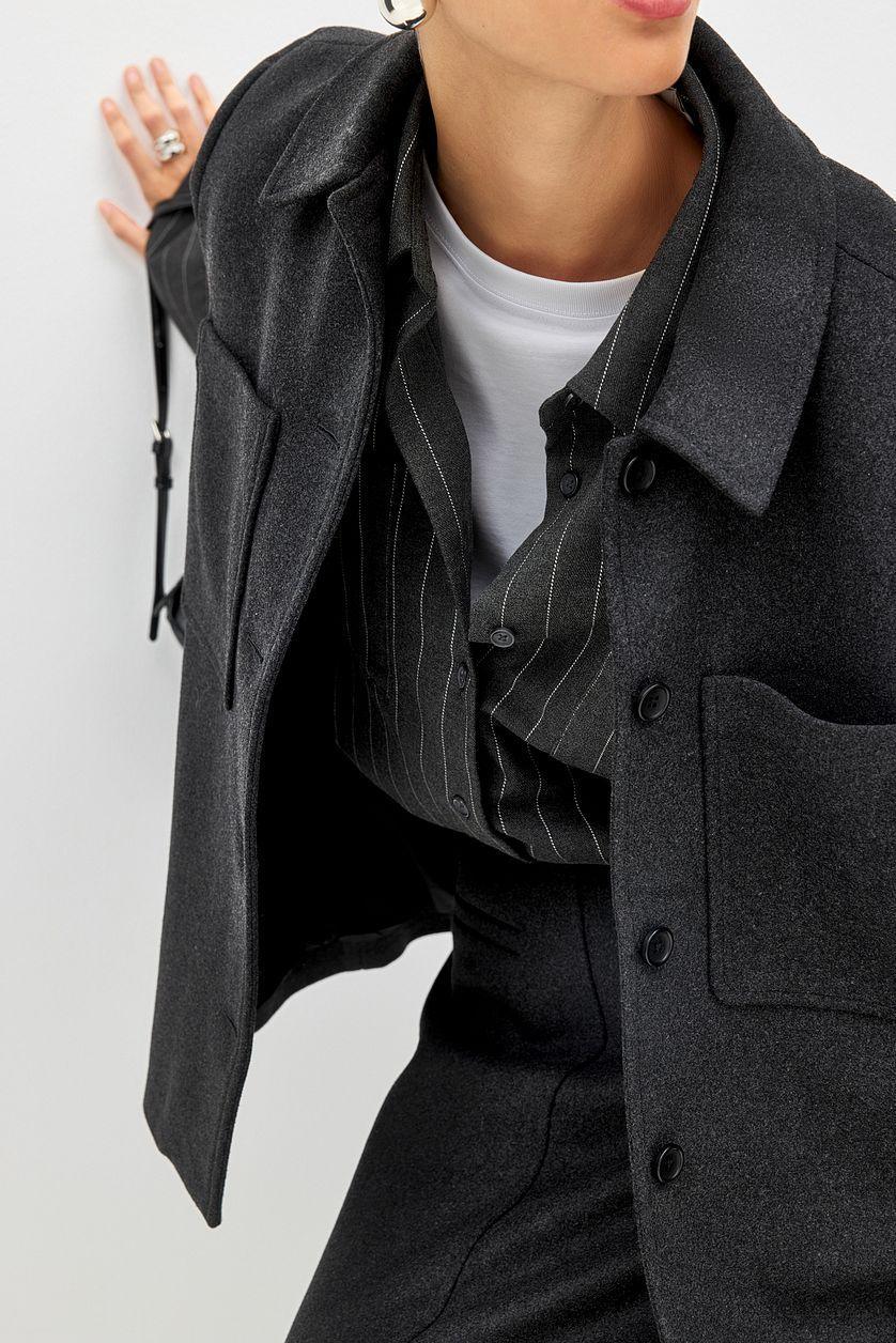 Oversized Wool Blend Jacket Product Image