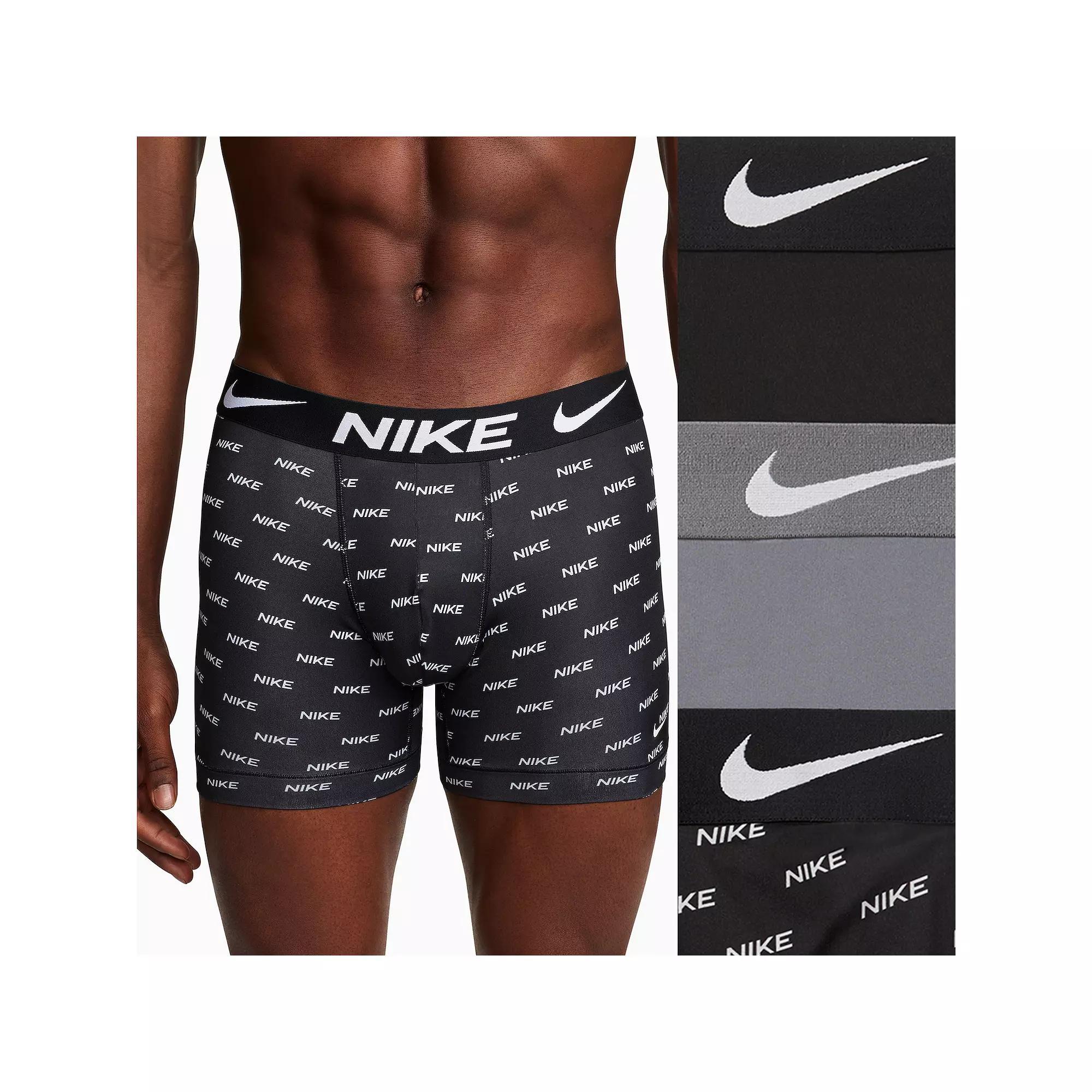Mens Nike Dri-FIT Essential Micro Boxer Briefs (3-Pack) Product Image