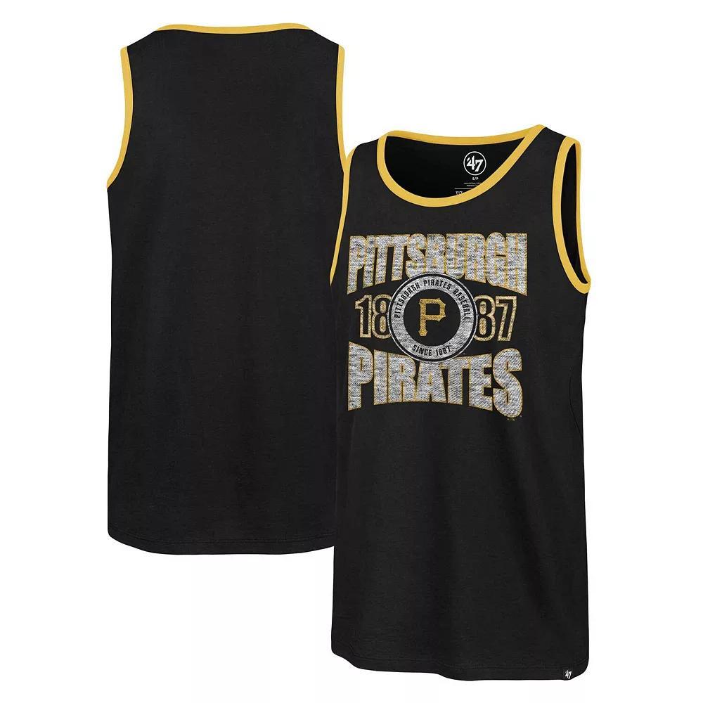Men's '47 Black Pittsburgh Pirates Upload Franklin Tank Top, Size: Small Product Image
