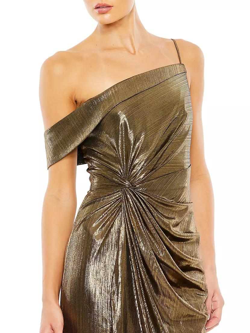 Metallic Wrap Gown Product Image