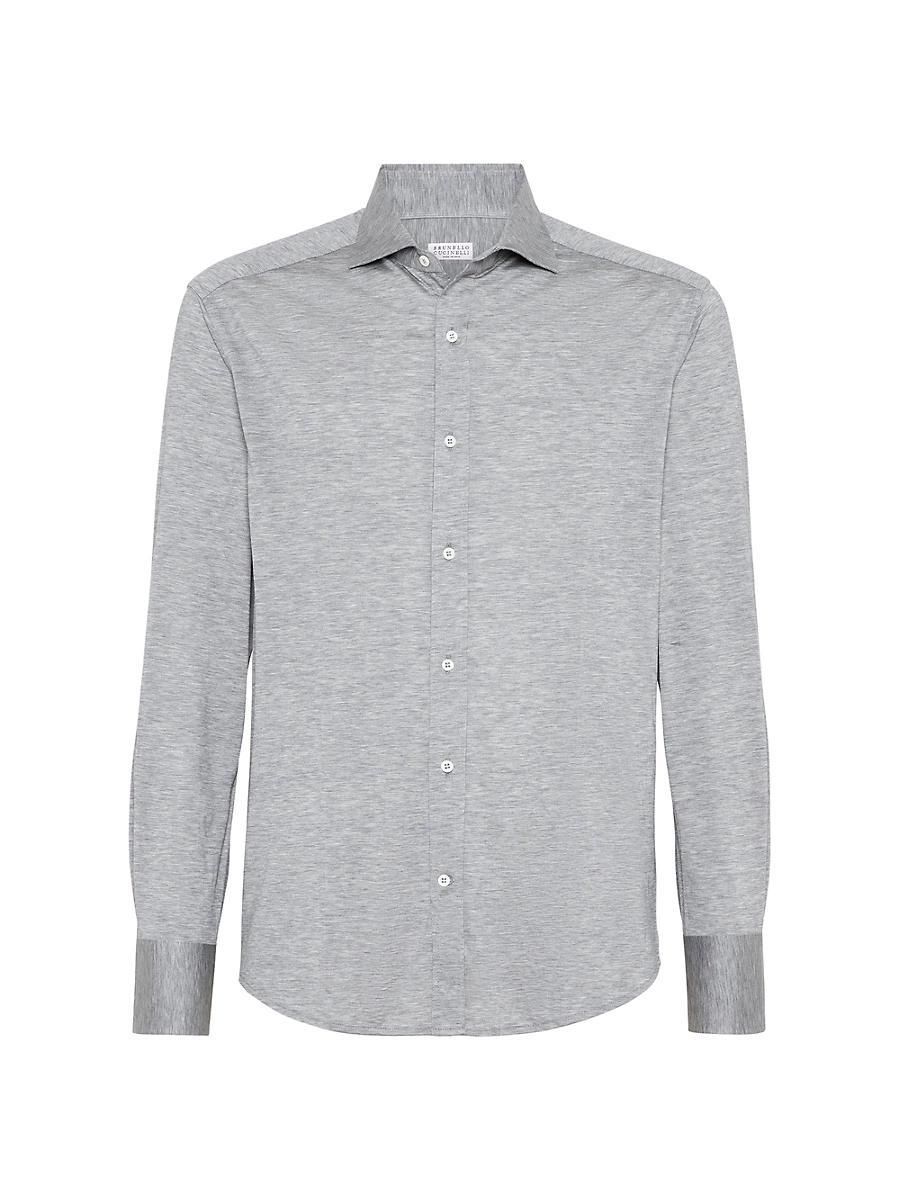 Mens Silk and Cotton Sport Shirt Product Image