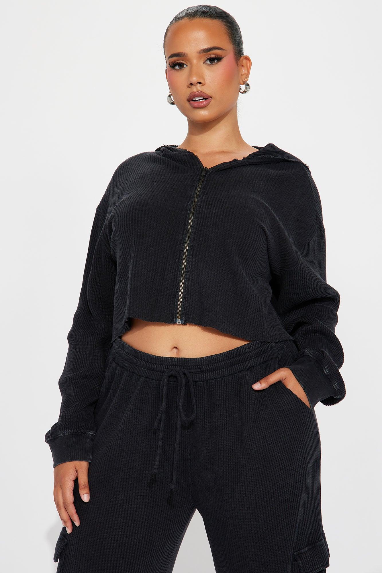 Blair Thermal Pant Set - Black Product Image