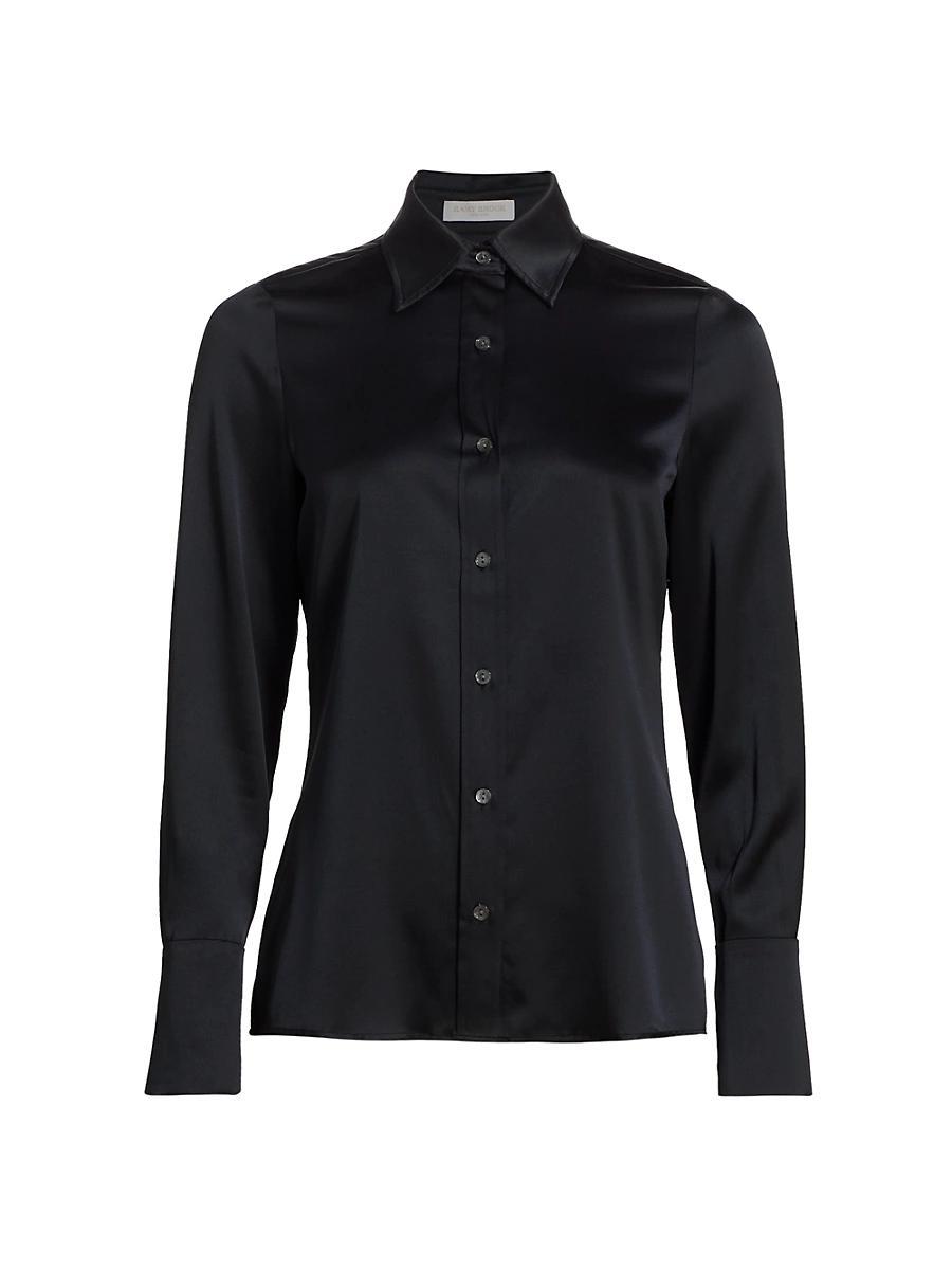 Womens Victoria Satin Shirt Product Image