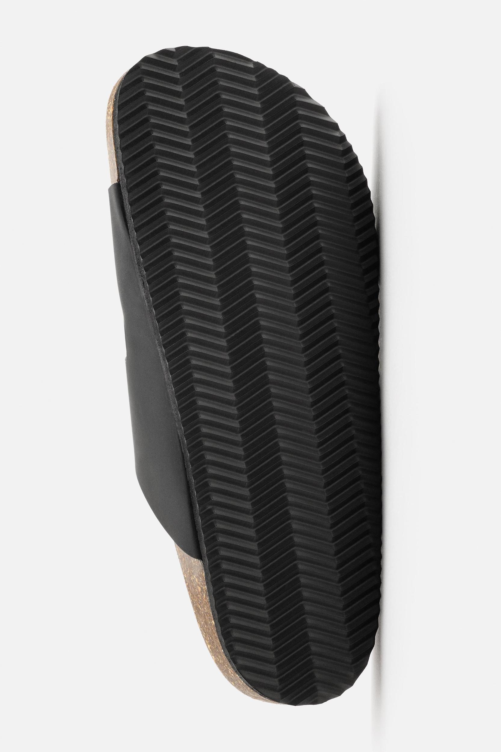 RUBBERIZED DOUBLE STRAP SANDALS Product Image