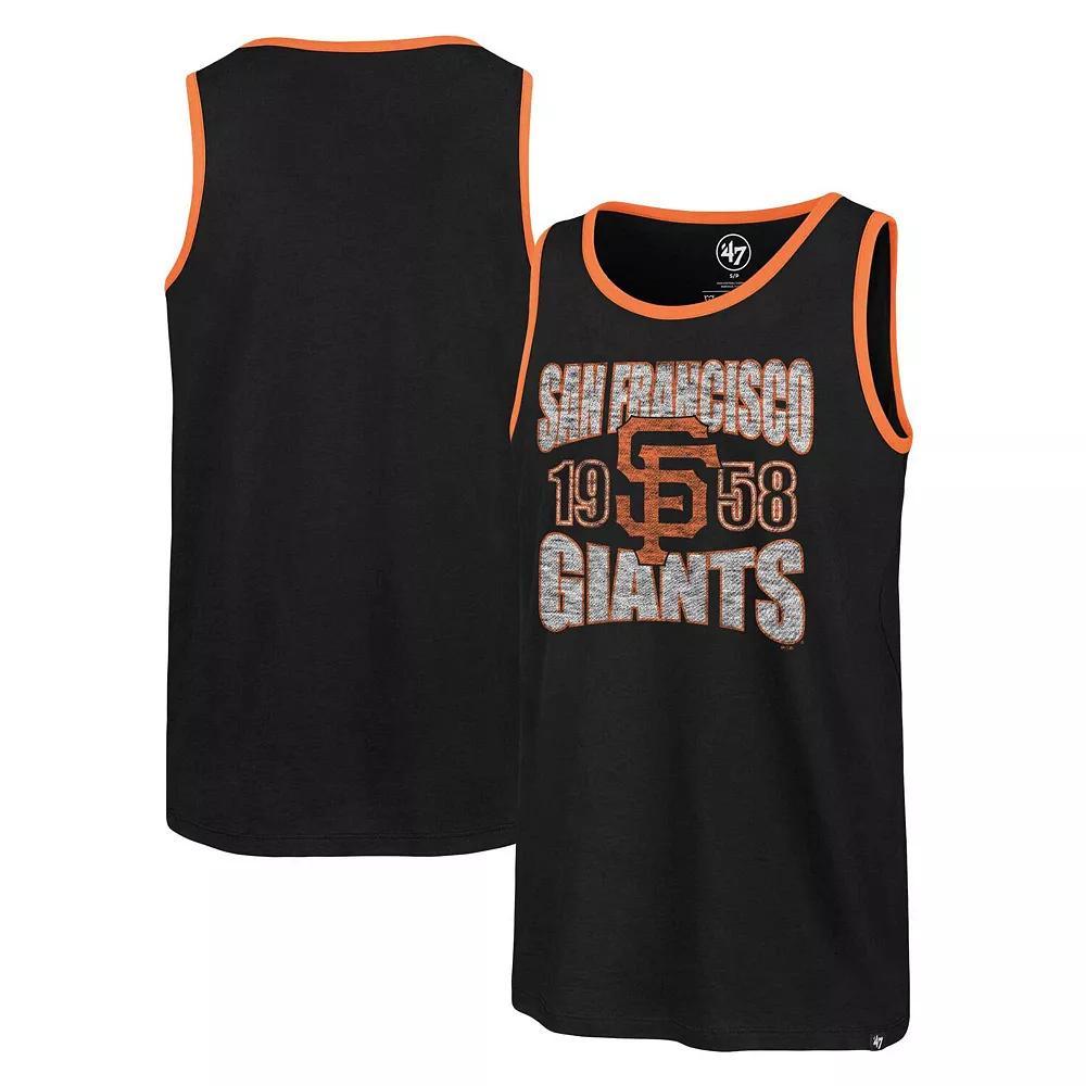 Men's '47 Black San Francisco Giants Upload Franklin Tank Top, Size: Large Product Image