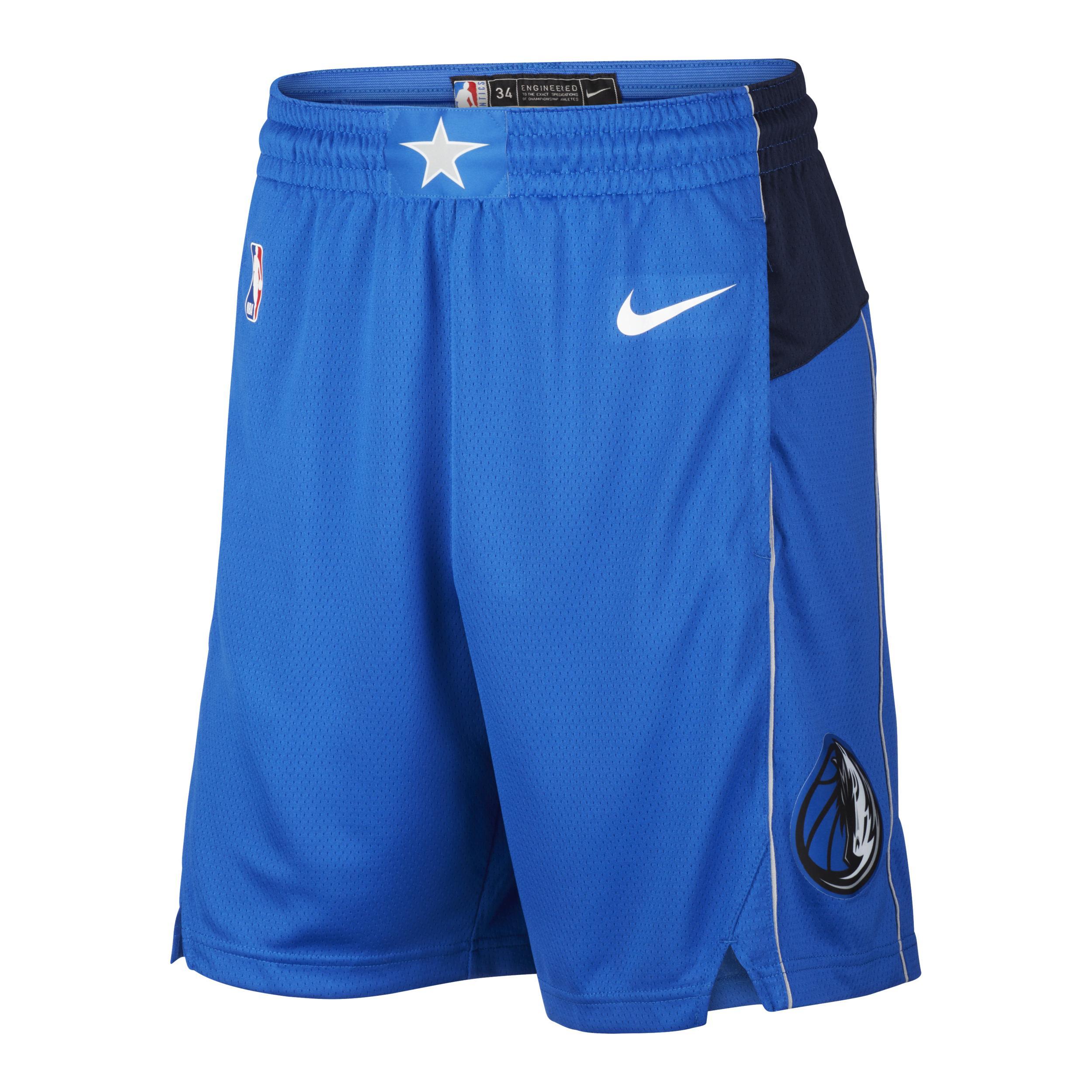 Dallas Mavericks Icon Edition Nike Mens NBA Swingman Shorts | AJ5599-480 Product Image