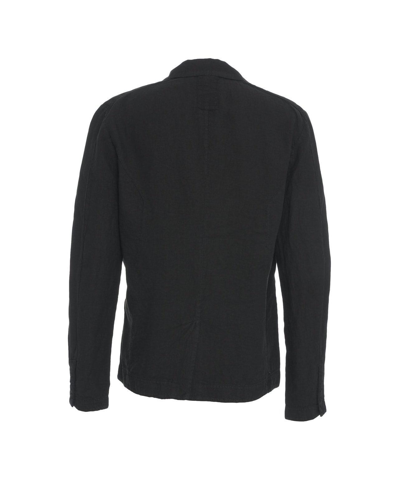 Single-breasted linen blazer Product Image