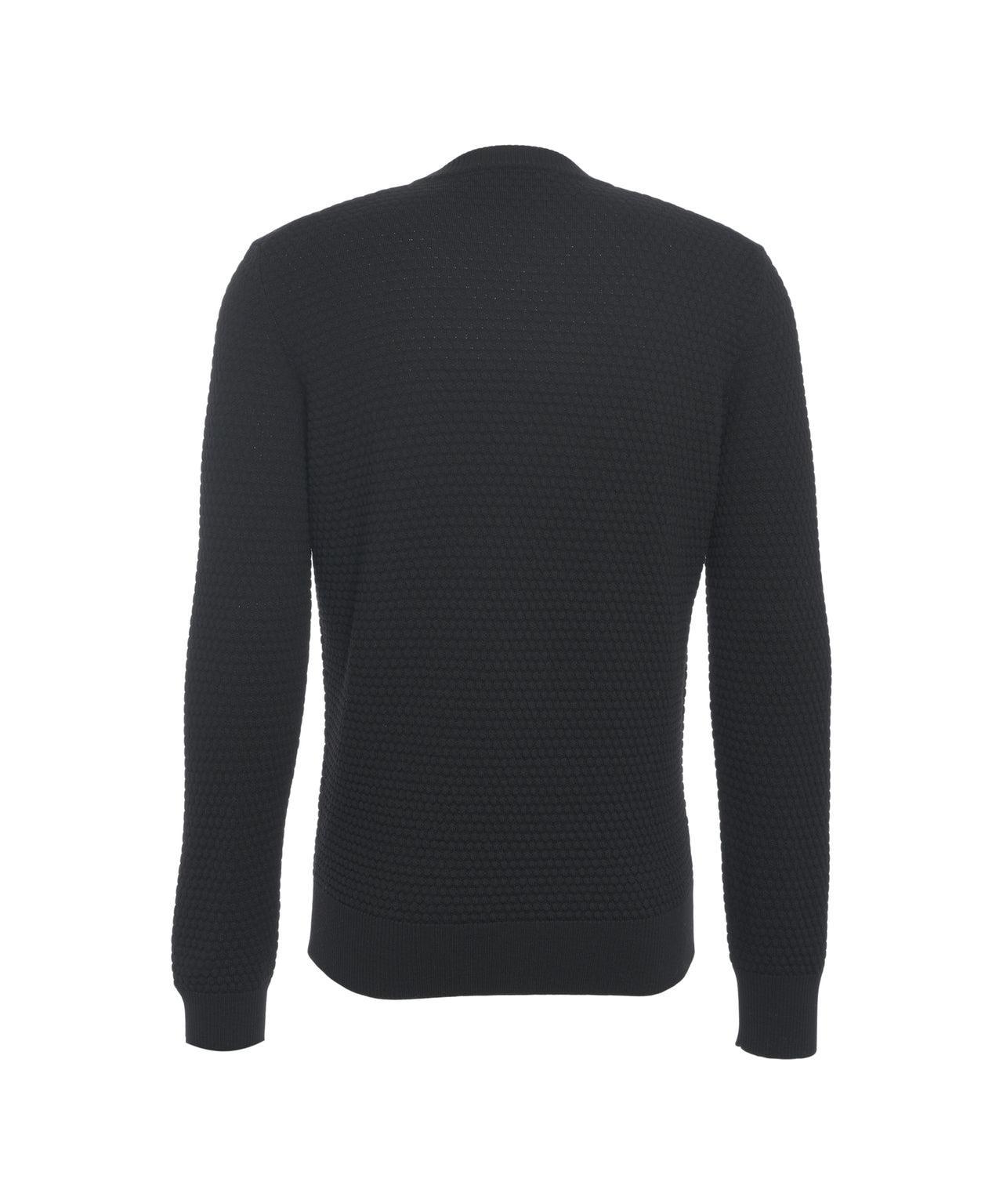 Knitted sweater with round neck Product Image