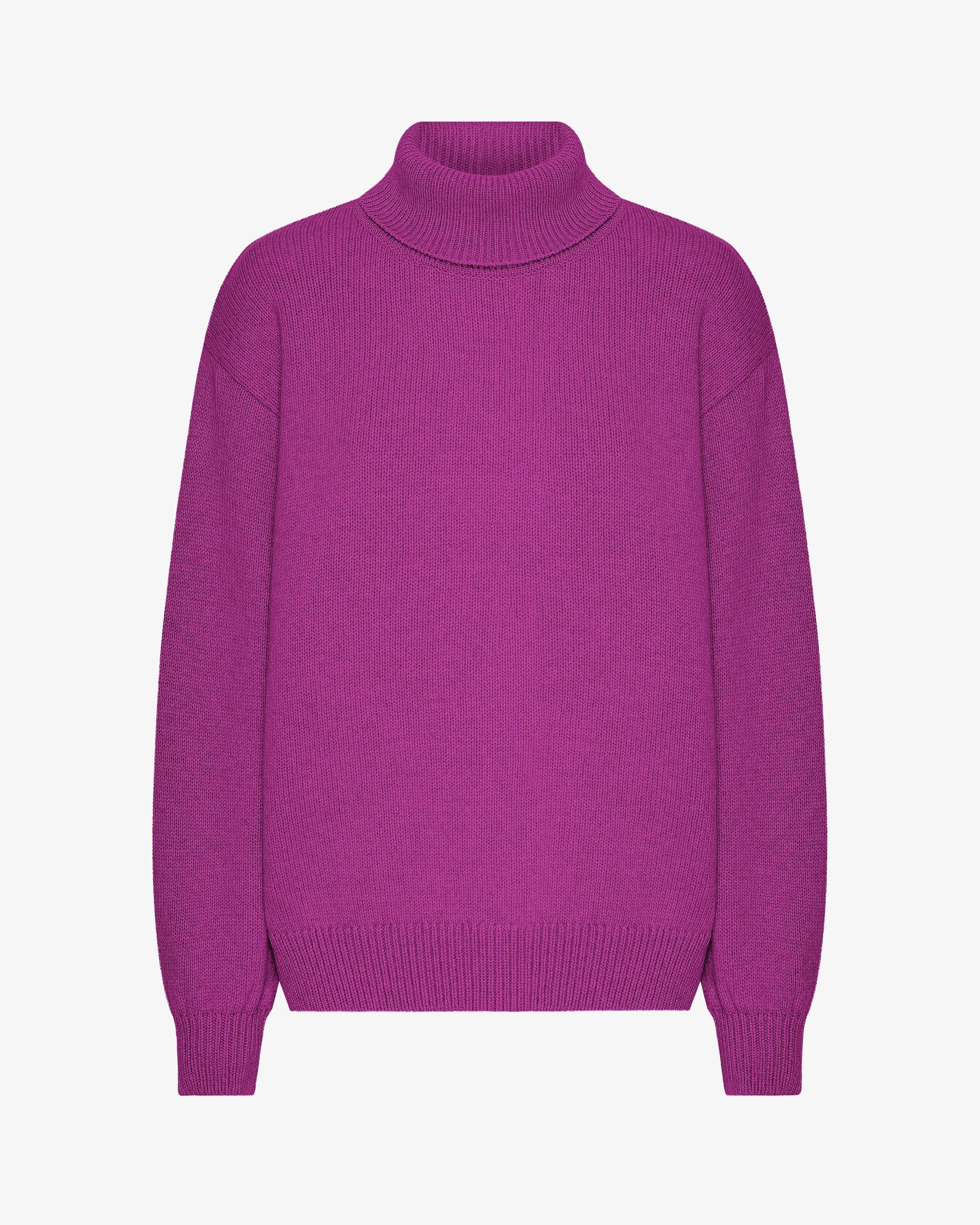 Merino Wool Turtleneck - Stone Blue Product Image