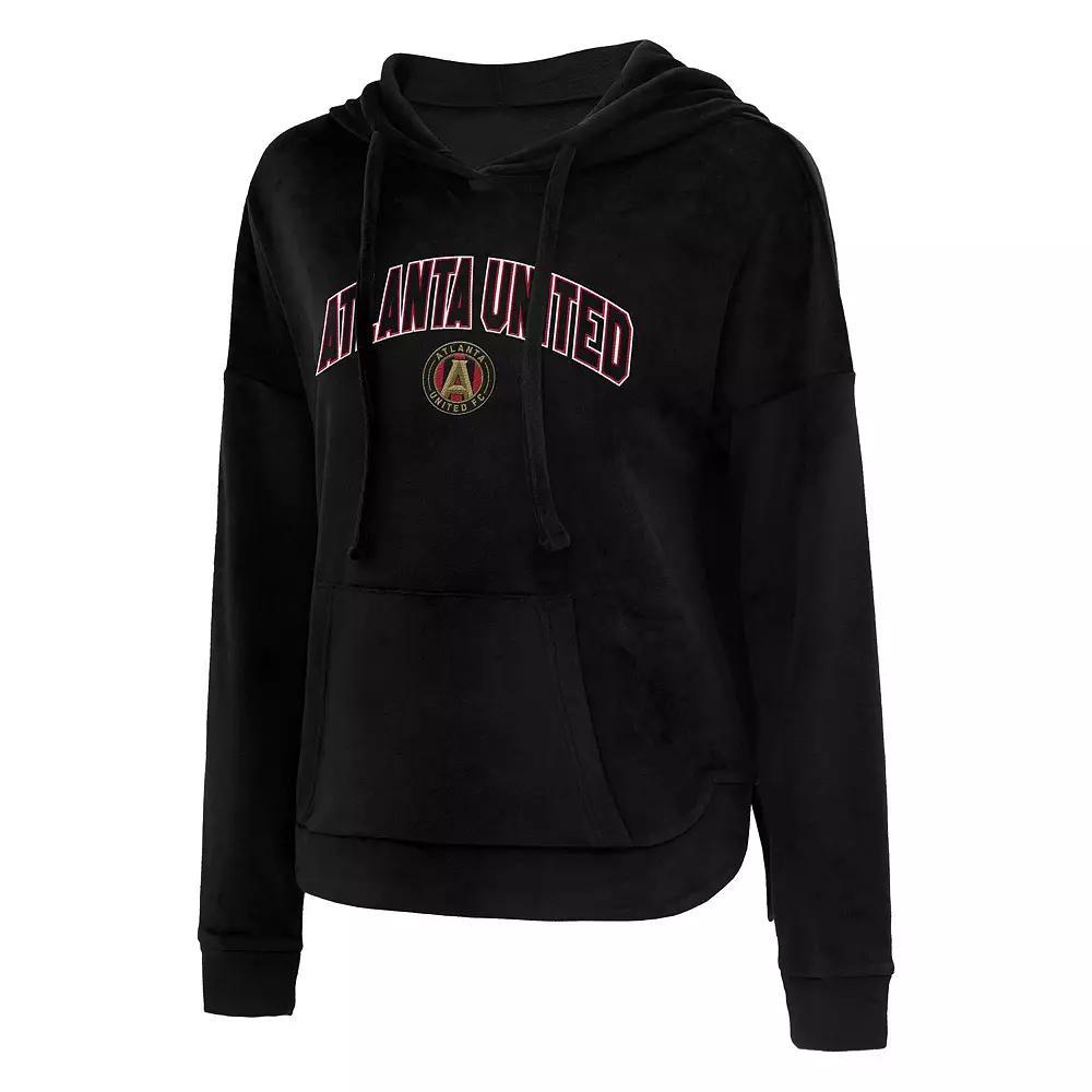 Women's Concepts Sport Black Atlanta United FC Intermission Velour Pullover Hoodie,  Product Image