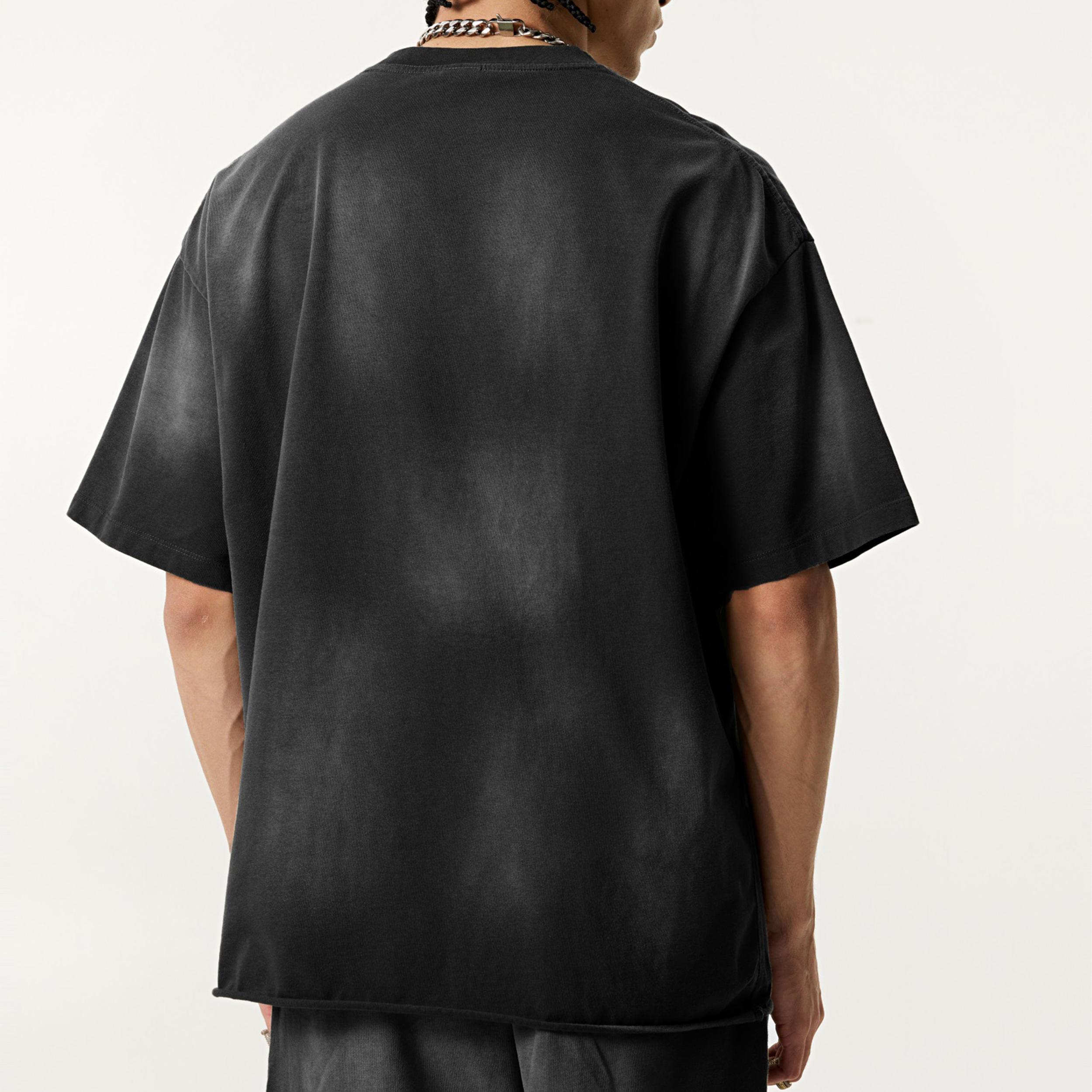 Mens Cotton-Linen Johnny Collar Polo Shirt Product Image