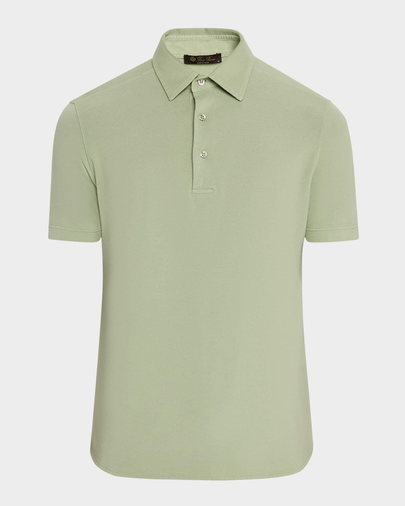 Men's Cotton Pique Polo Shirt Product Image