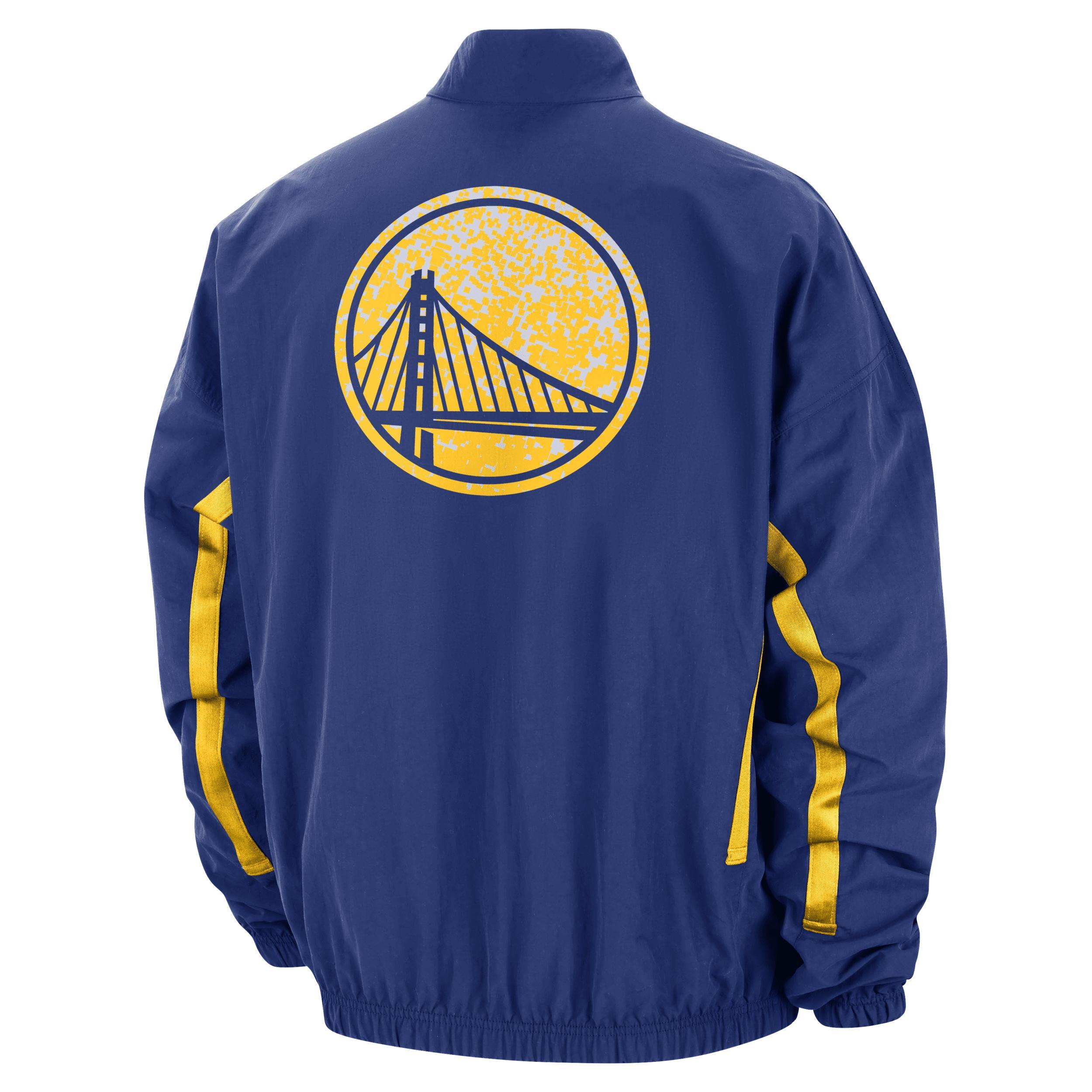 Golden State Warriors DNA Courtside Nike Mens NBA Woven Graphic Jacket Product Image