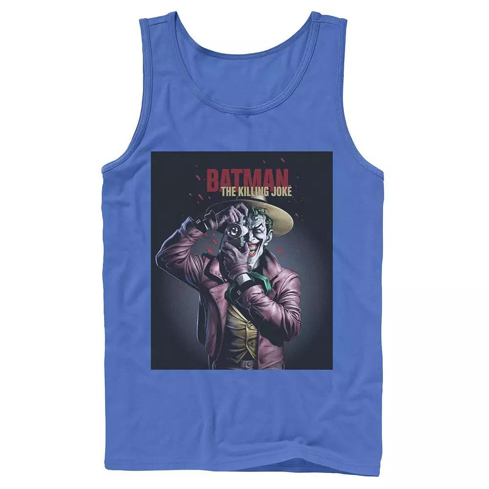 Men's DC Comics Batman The Killing Joke Joker Poster Tank Top, Size: XL, Blue Product Image