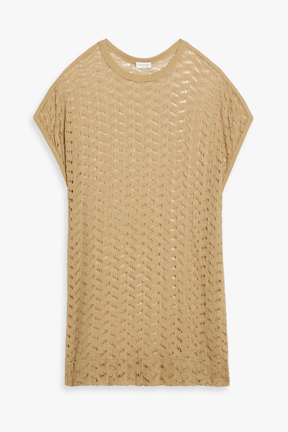 DRIES VAN NOTEN Knit Top In Beige Product Image