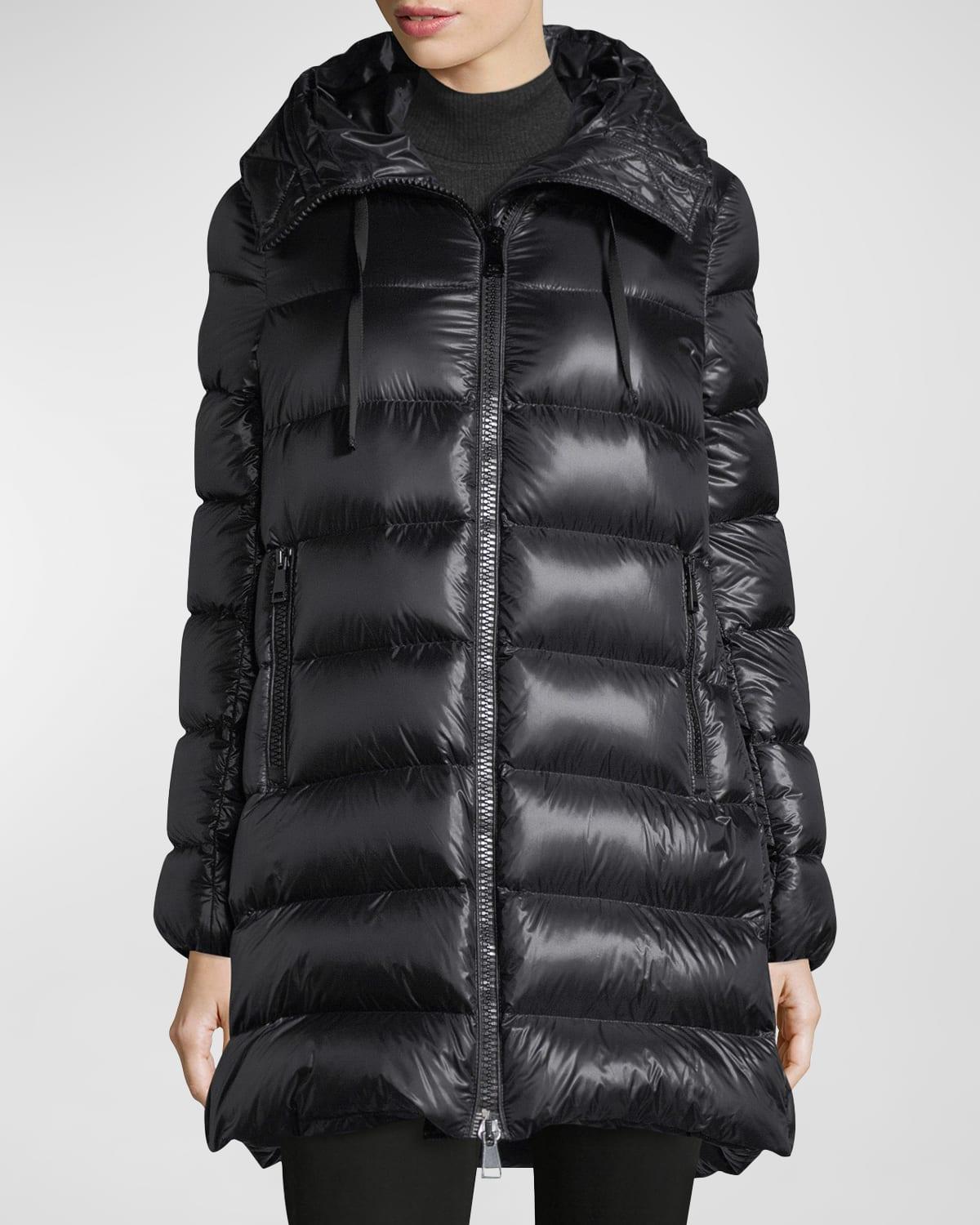 Suyen Down Quilted Nylon Hooded Parka Product Image