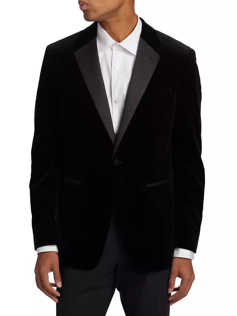 Chambers Velvet One-Button Tuxedo Jacket Product Image