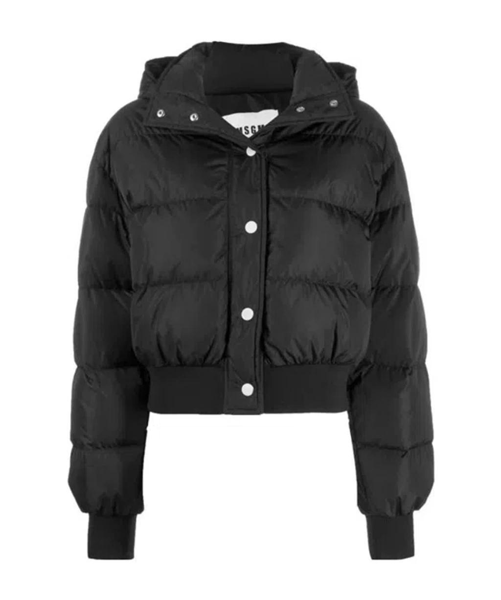 MSGM Black Logo Down Jacket Product Image