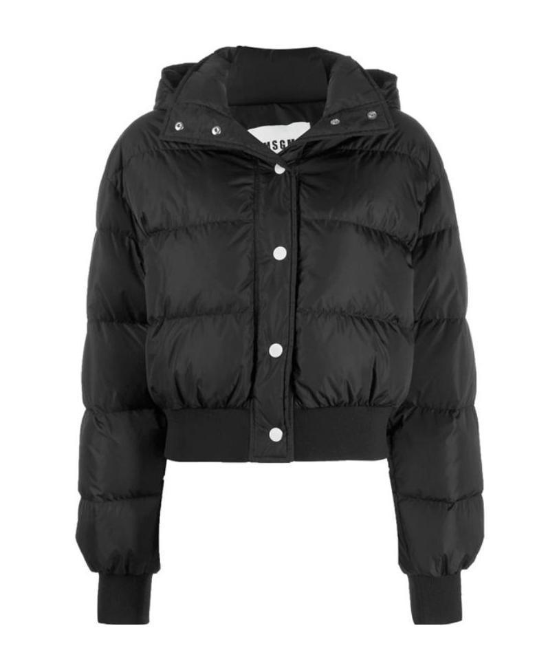 MSGM Black Logo Down Jacket Product Image