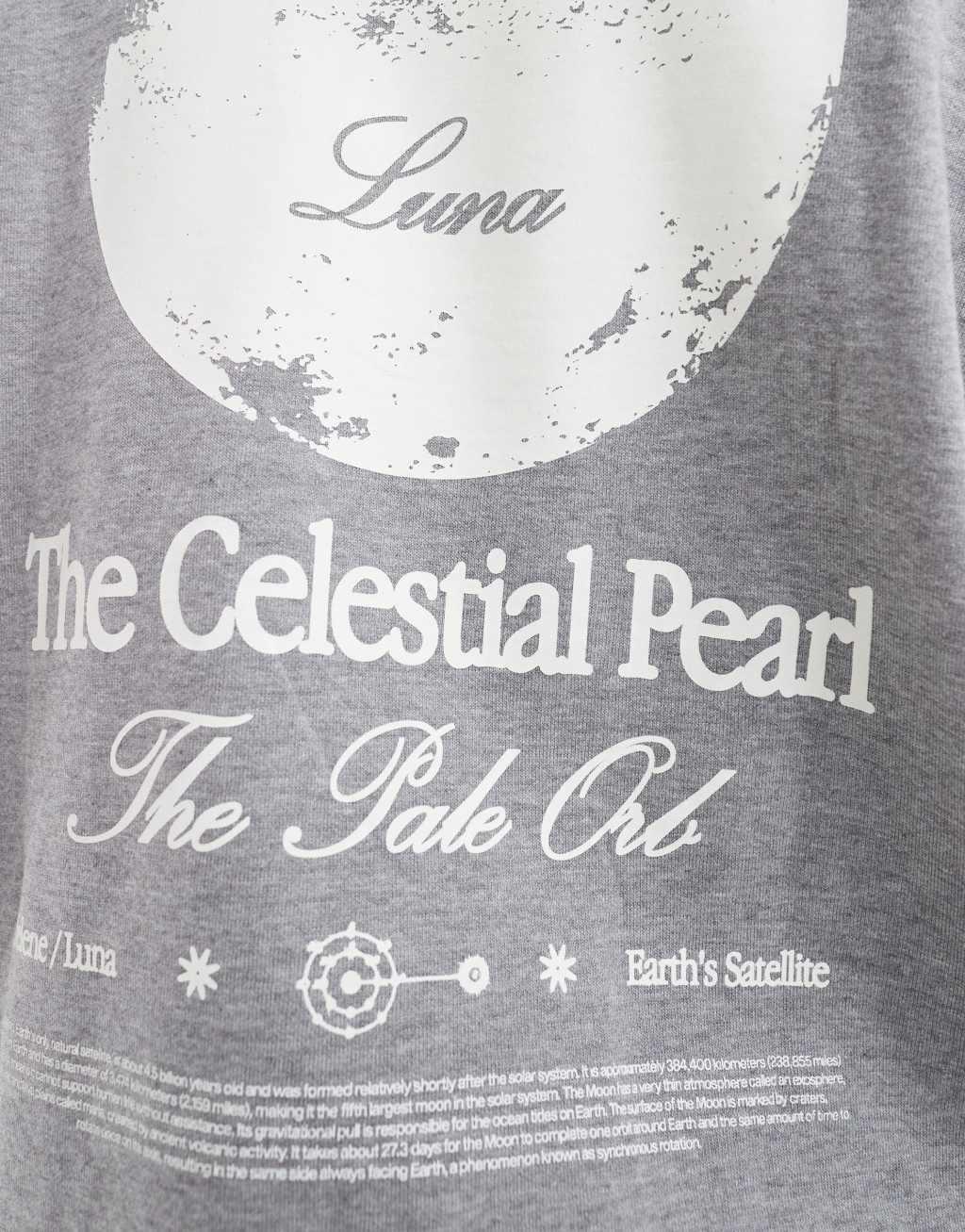 ASOS DESIGN extreme oversized hoodie with back print in gray heather Product Image