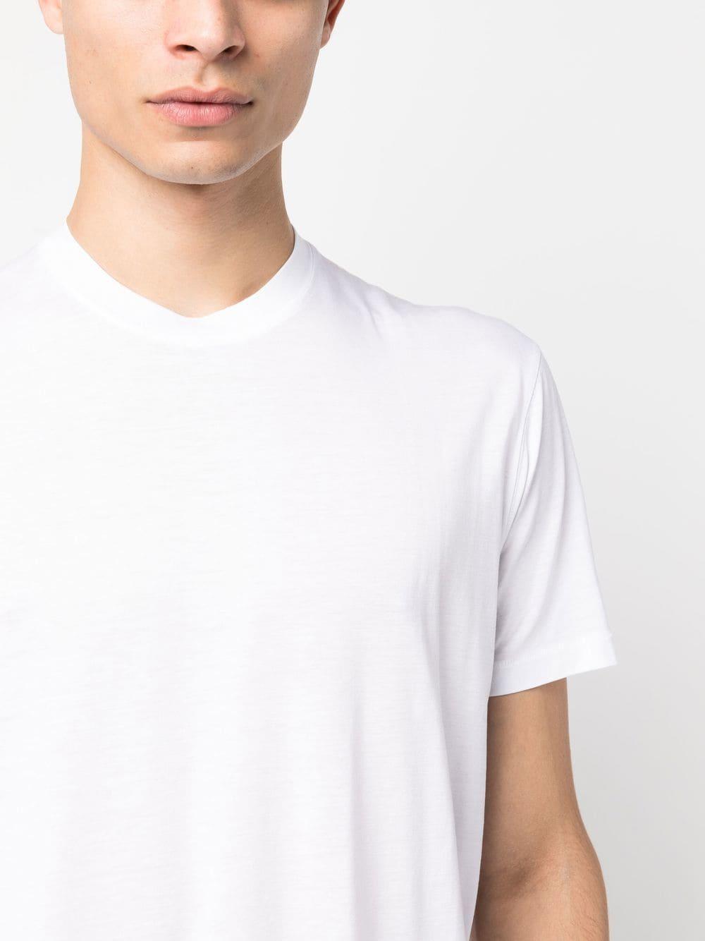 TOM FORD Placed Rib Slim-fit Lyocell And Cotton-blend T-shirt In Neutrals Product Image