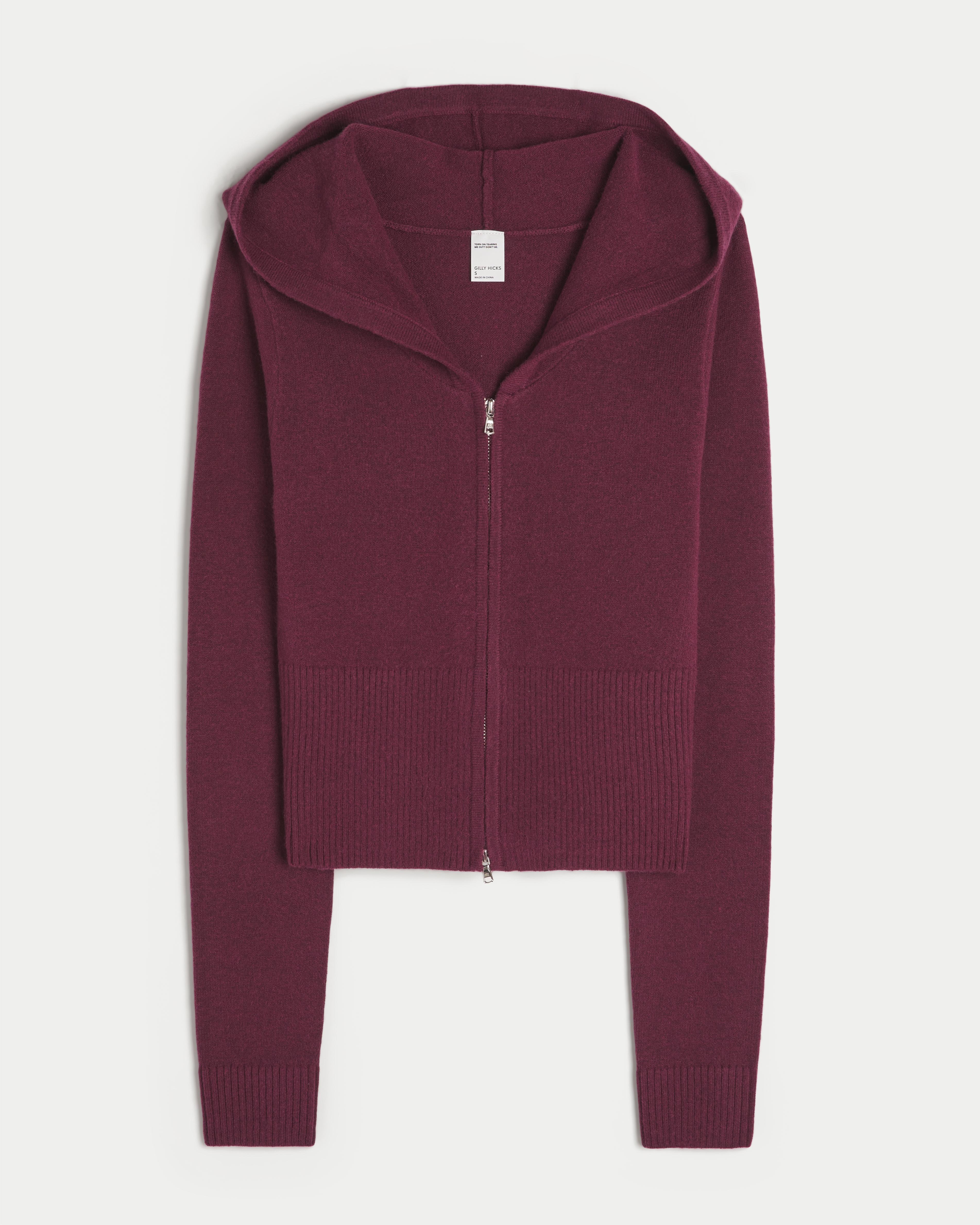 Gilly Hicks Cozy Sweater-Knit Zip-Up Hoodie Product Image