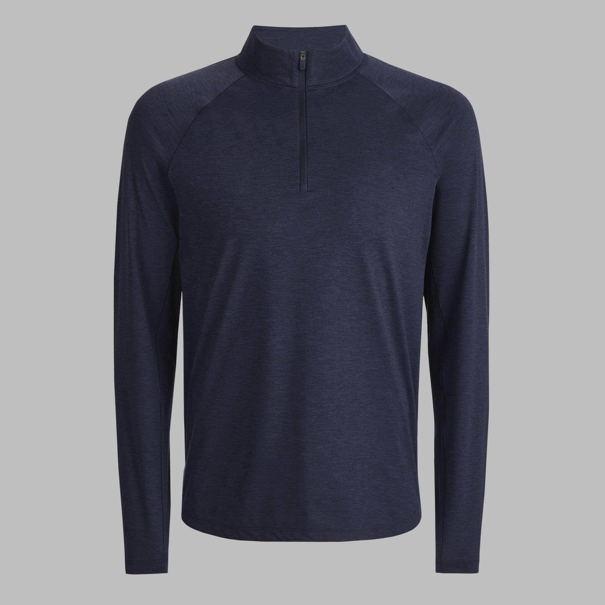 TECH MÉLANGE RAGLAN QUARTER ZIP PULLOVER Product Image