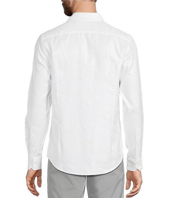 Murano Slim Fit Floral Jacquard Long Sleeve Woven Shirt Product Image