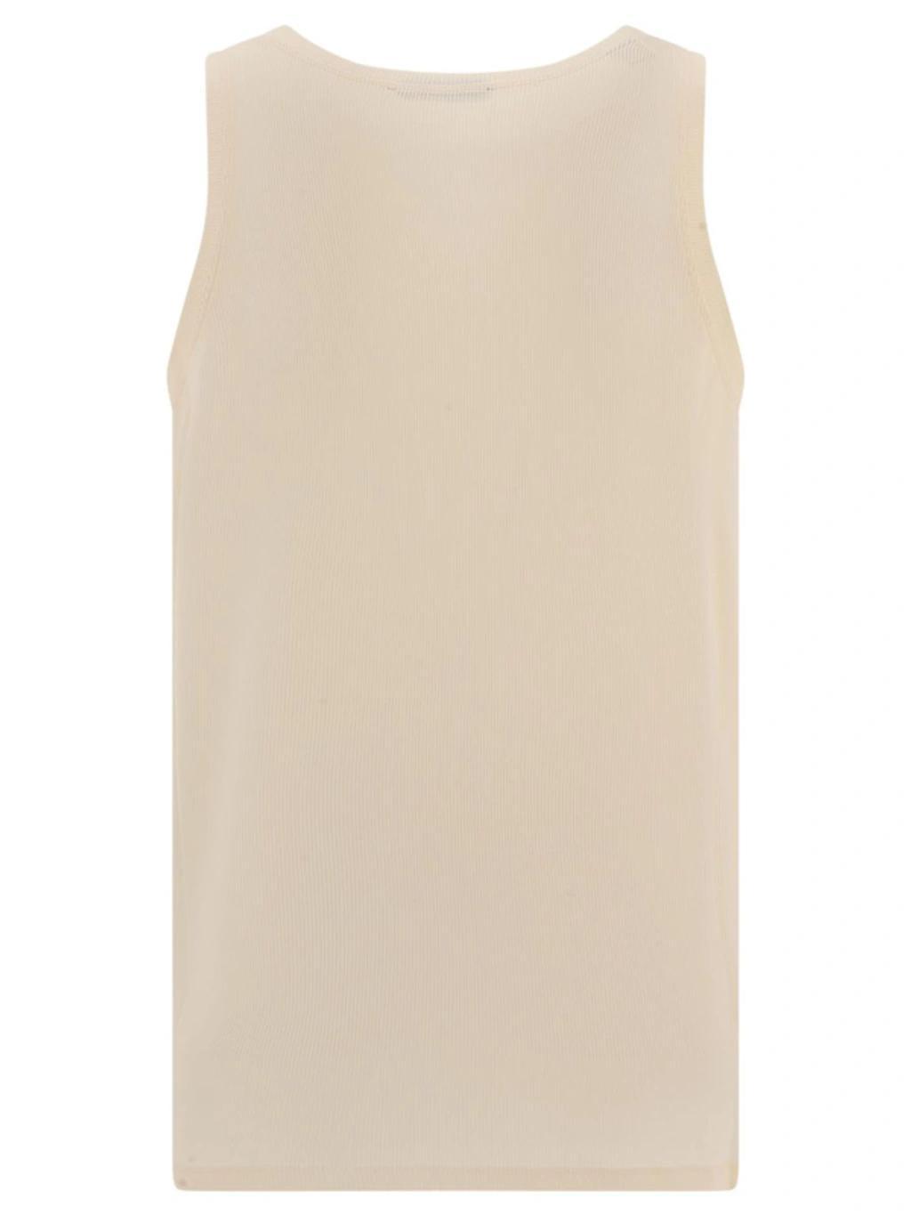 TOM FORD Ribbed Tank Top In Beige Product Image