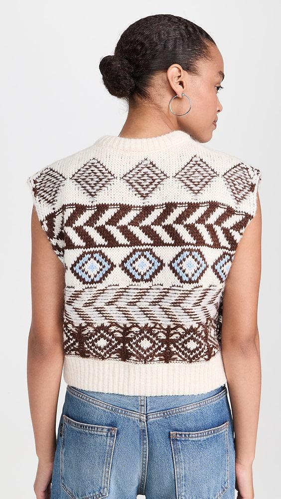 LE JEAN Fair Isle Vest | Shopbop Product Image