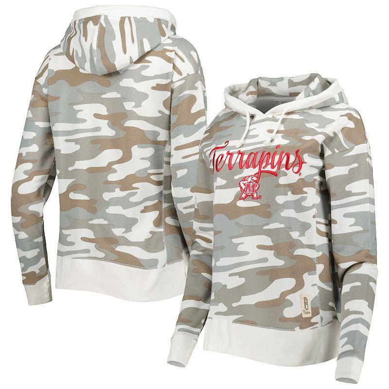 Womens Pressbox Camo Maryland Terrapins San Pablo Pullover Hoodie Product Image