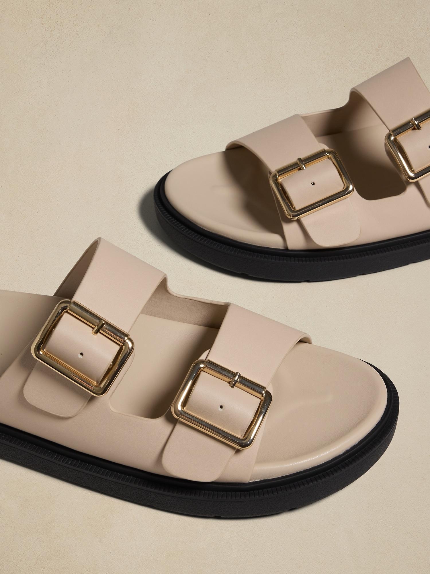 Double Strap Buckle Sandal Product Image